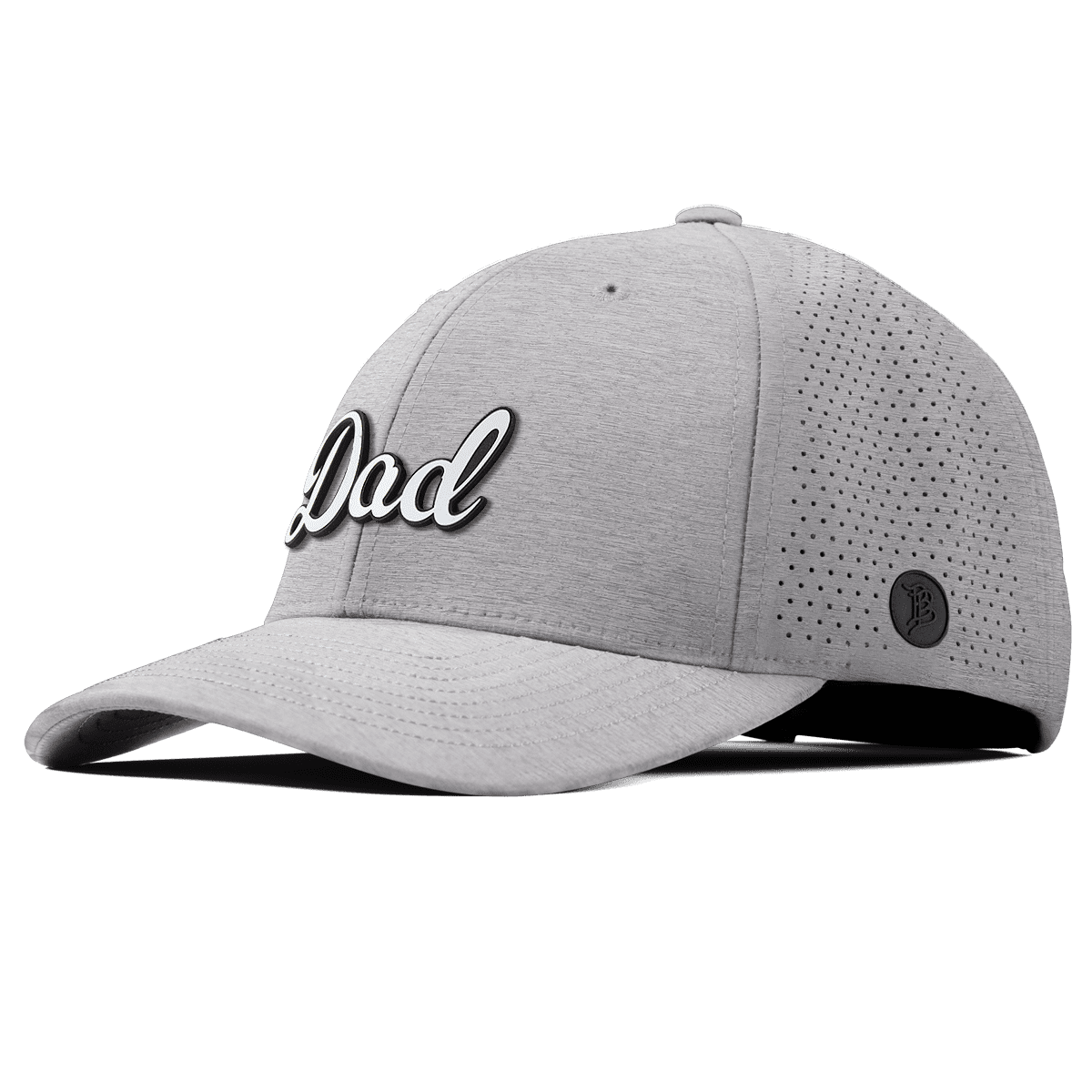 Dad Script Elite Curved Heather Gray