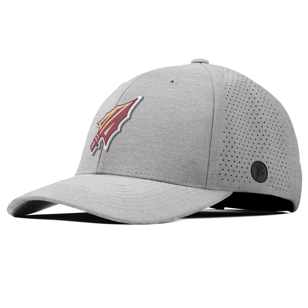 Florida State University "FSU Spear Tip" Curved Elite Heather Gray