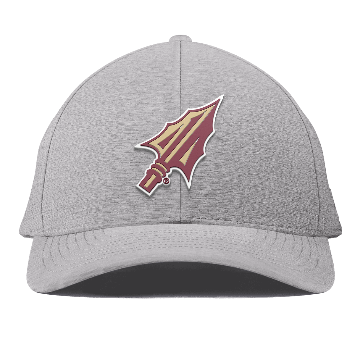 Florida State University "FSU Spear Tip" Curved Elite Heather Gray