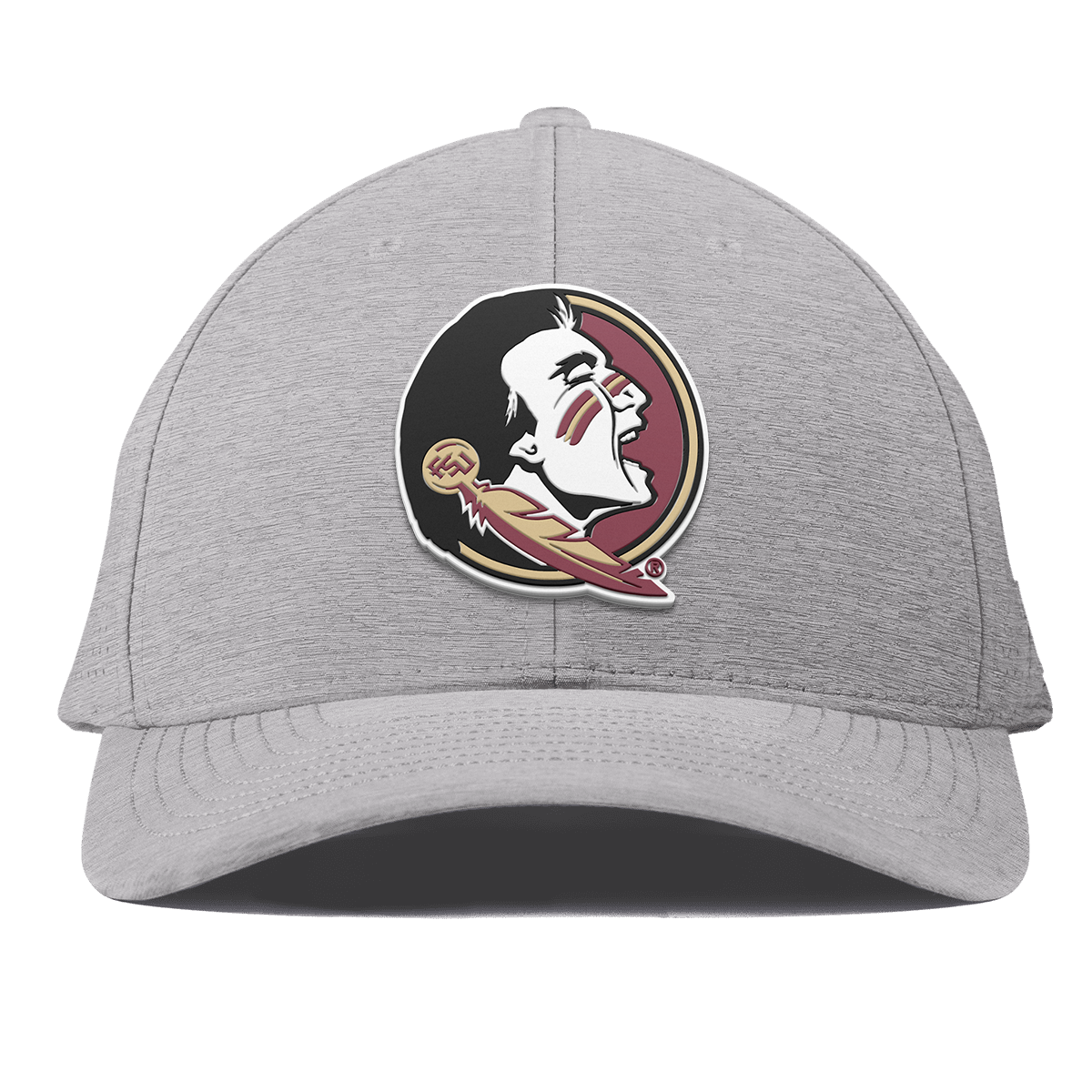 Florida State University "FSU Team Logo" Curved Elite Heather Gray