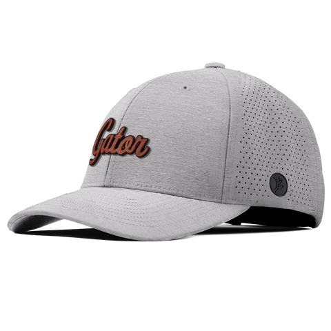 Gator Script Tan Elite Curved Heather Gray