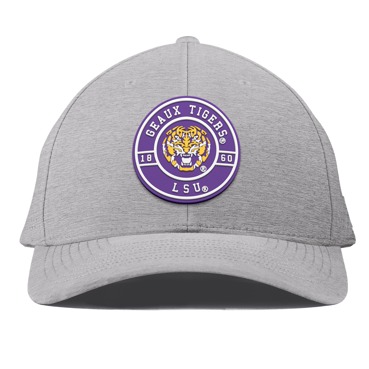 Louisiana State University "Geaux LSU Tigers" Curved Elite Heather Gray