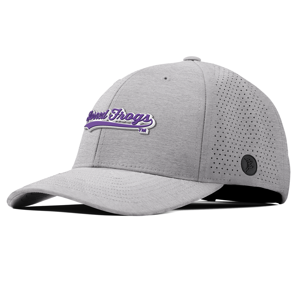 Texas Christian University "TCU Horned Frogs Scripts" Curved Elite Heather