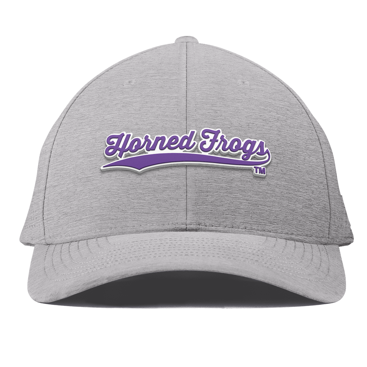 Texas Christian University "TCU Horned Frogs Scripts" Curved Elite Heather