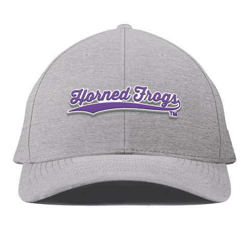 Texas Christian University "TCU Horned Frogs Scripts" Curved Elite Heather