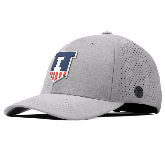University of Illinois "Illinois Athletics" Curved Elite Heather Gray