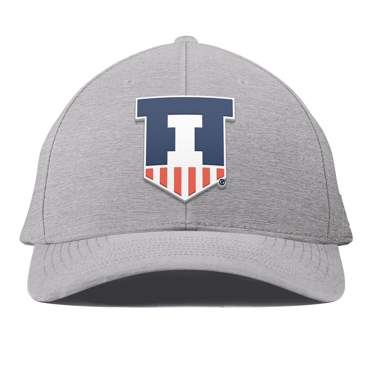 University of Illinois "Illinois Athletics" Curved Elite Heather Gray