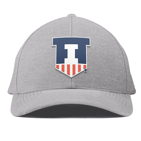 University of Illinois "Illinois Athletics" Curved Elite Heather Gray