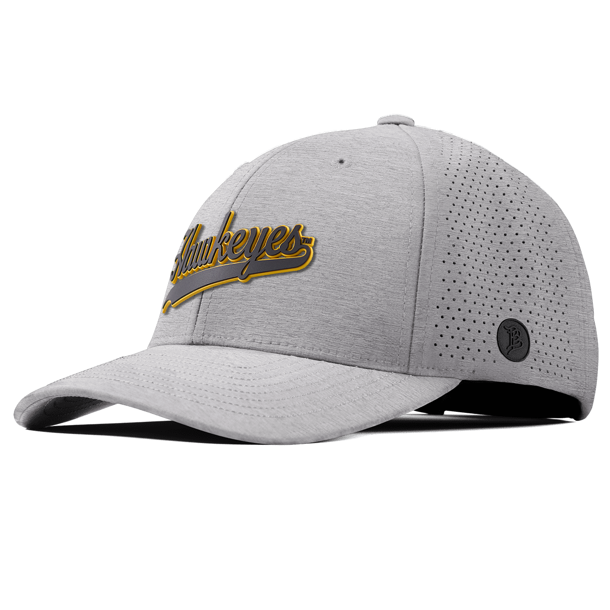 University of Iowa "Iowa Hawkeyes Script" Curved Elite heather Gray