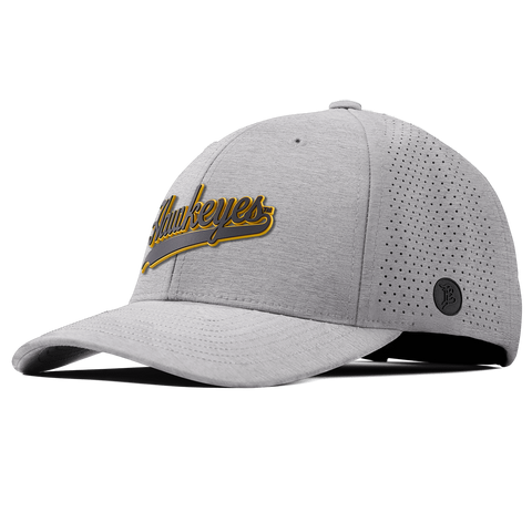 University of Iowa "Iowa Hawkeyes Script" Curved Elite heather Gray
