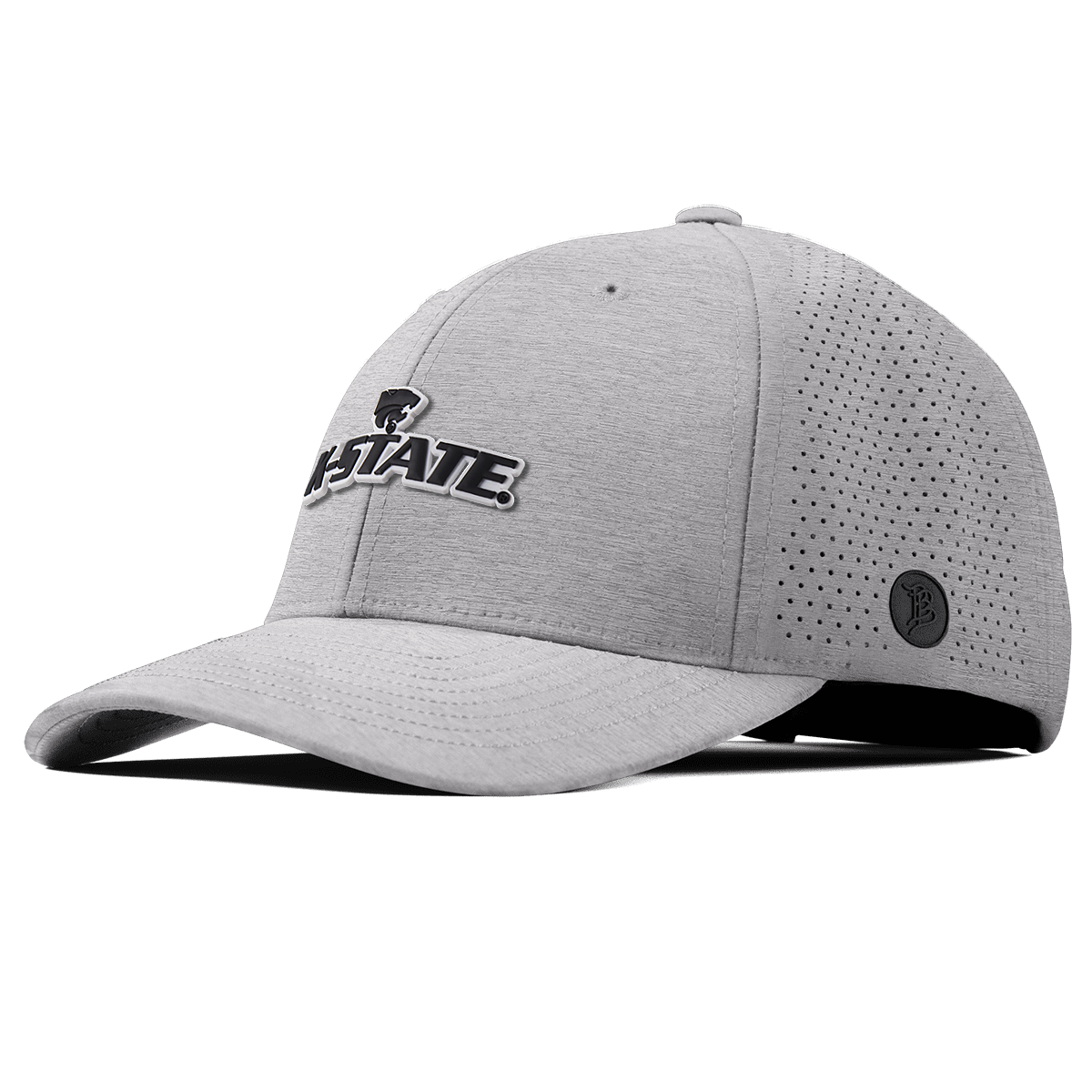 Kansas State "K-State Wildcat" Elite Curved Heather Gray