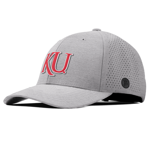 University of Kansas "KU Block" Curved Elite Heather Gray