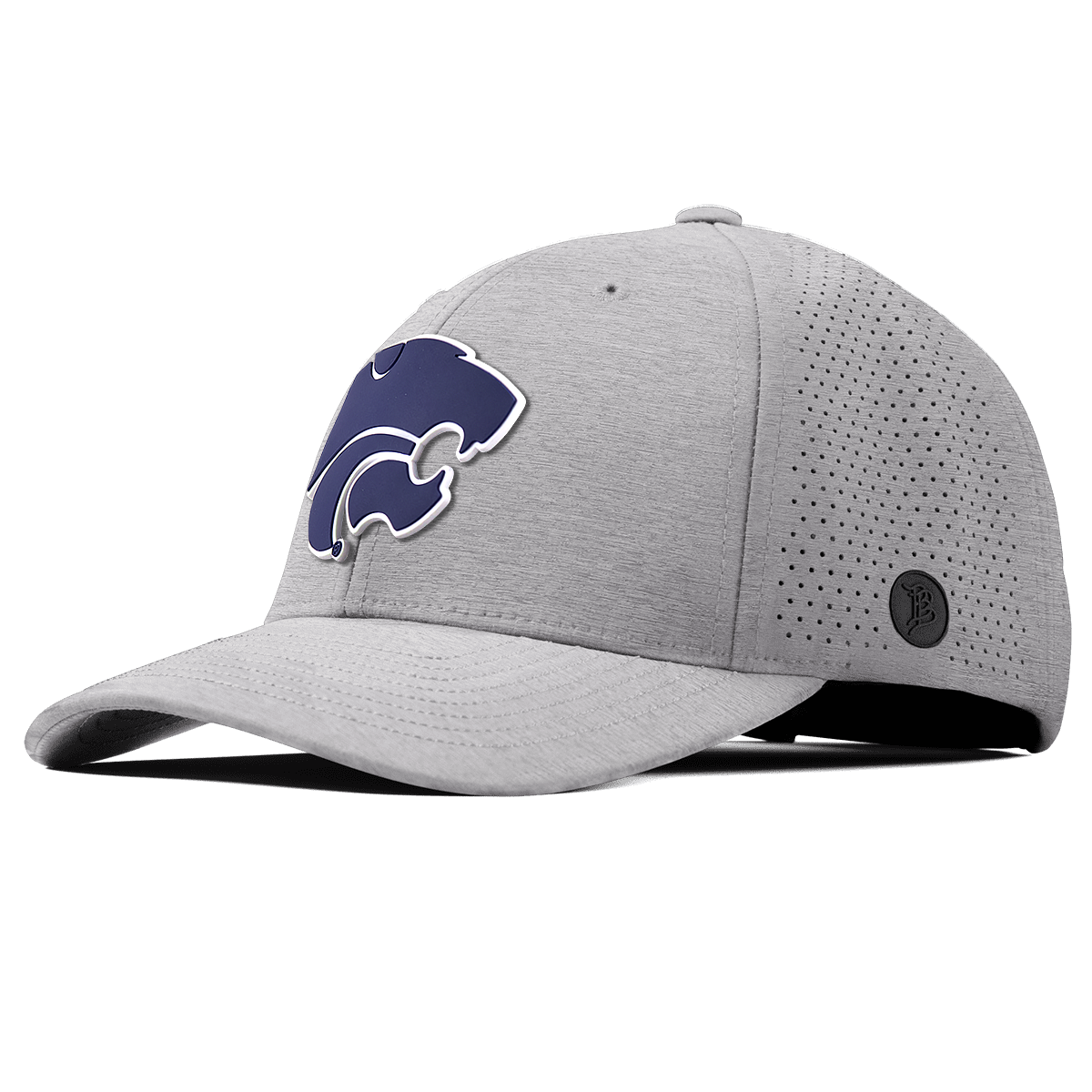 Kansas State "Kansas State Team Logo" Elite Curved Heather Gray