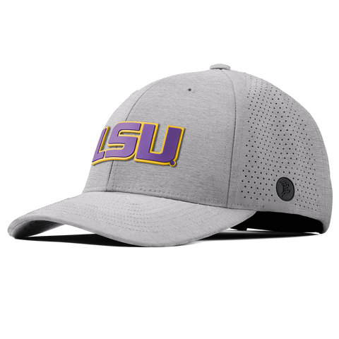 Louisiana State University "LSU Block" Curved Elite Heather Gray