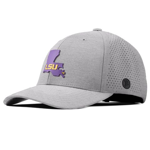 Louisiana State University "LSU State" Curved Elite Heather Gray
