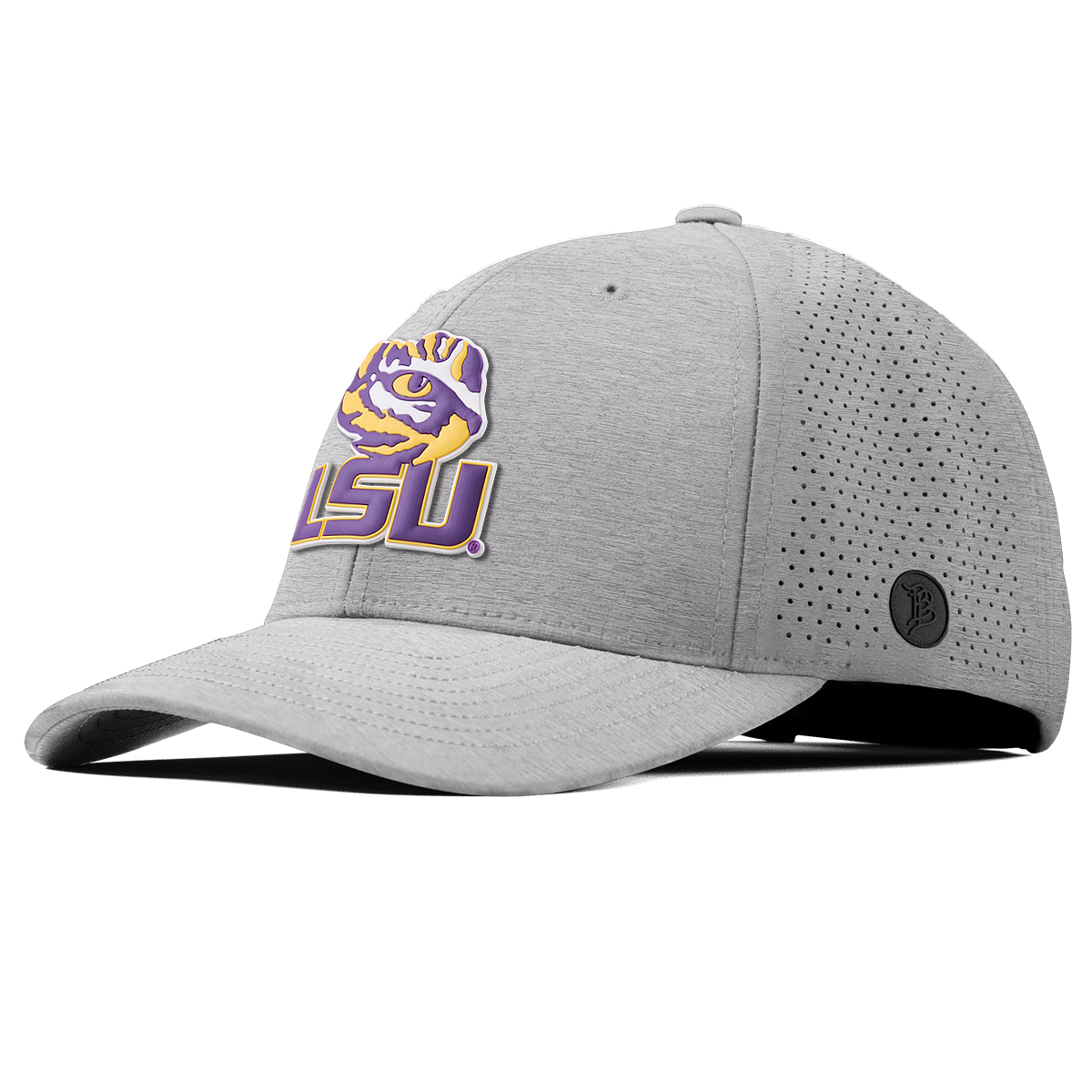 Louisiana State University "LSU Tiger Eye" Curved Elite Heather Gray