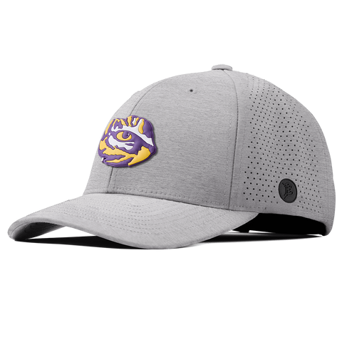 Louisiana State University "LSU Tiger Team Logo" Curved Elite Heather Gray