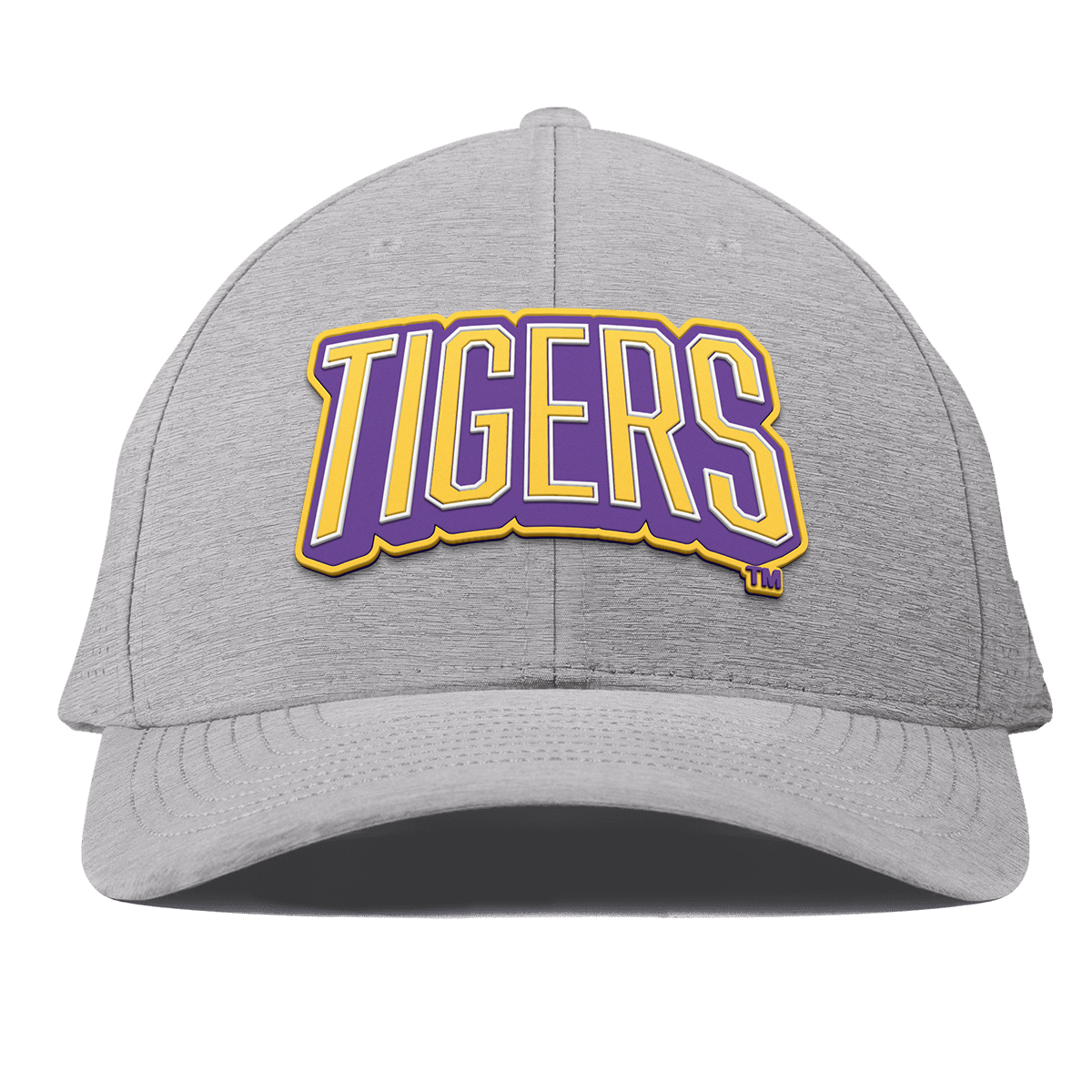 Louisiana State University "LSU Tigers Block" Curved Elite Heather Gray