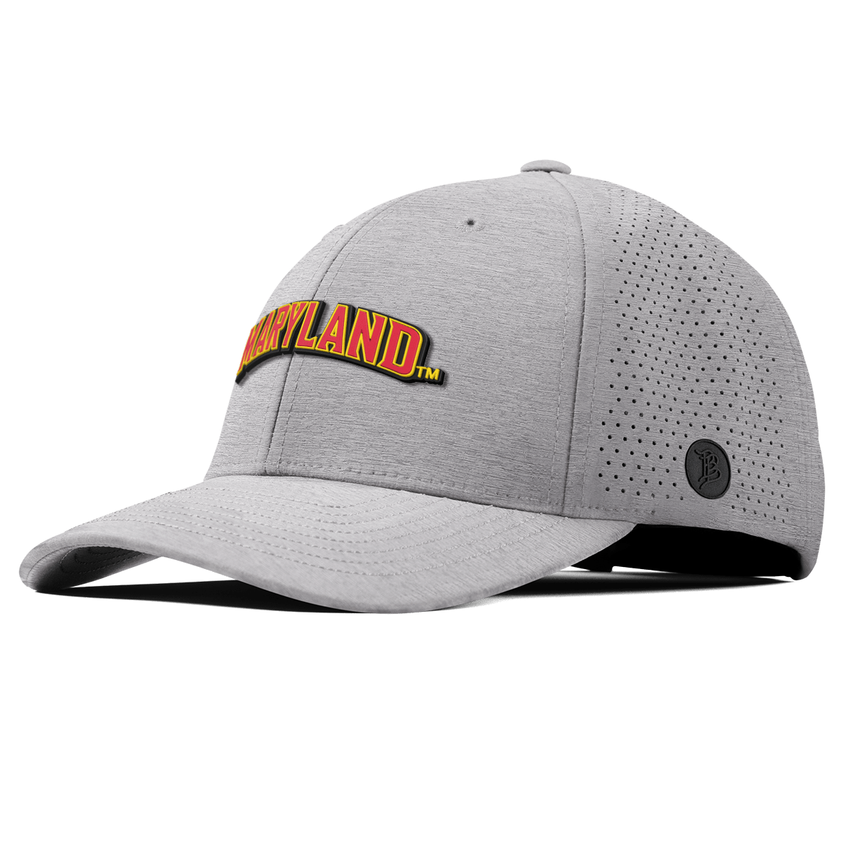 University of Maryland "Maryland Block" Curved Elite Heather Gray
