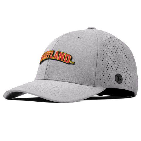 University of Maryland "Maryland Block" Curved Elite Heather Gray