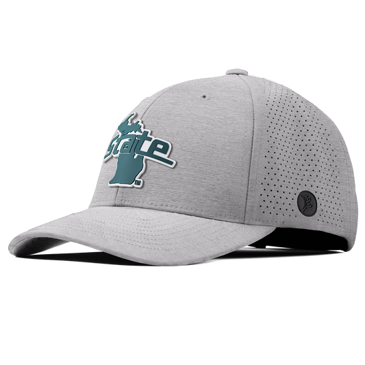 Michigan State University "Michigan State Outline" Curved Elite Heather Gray