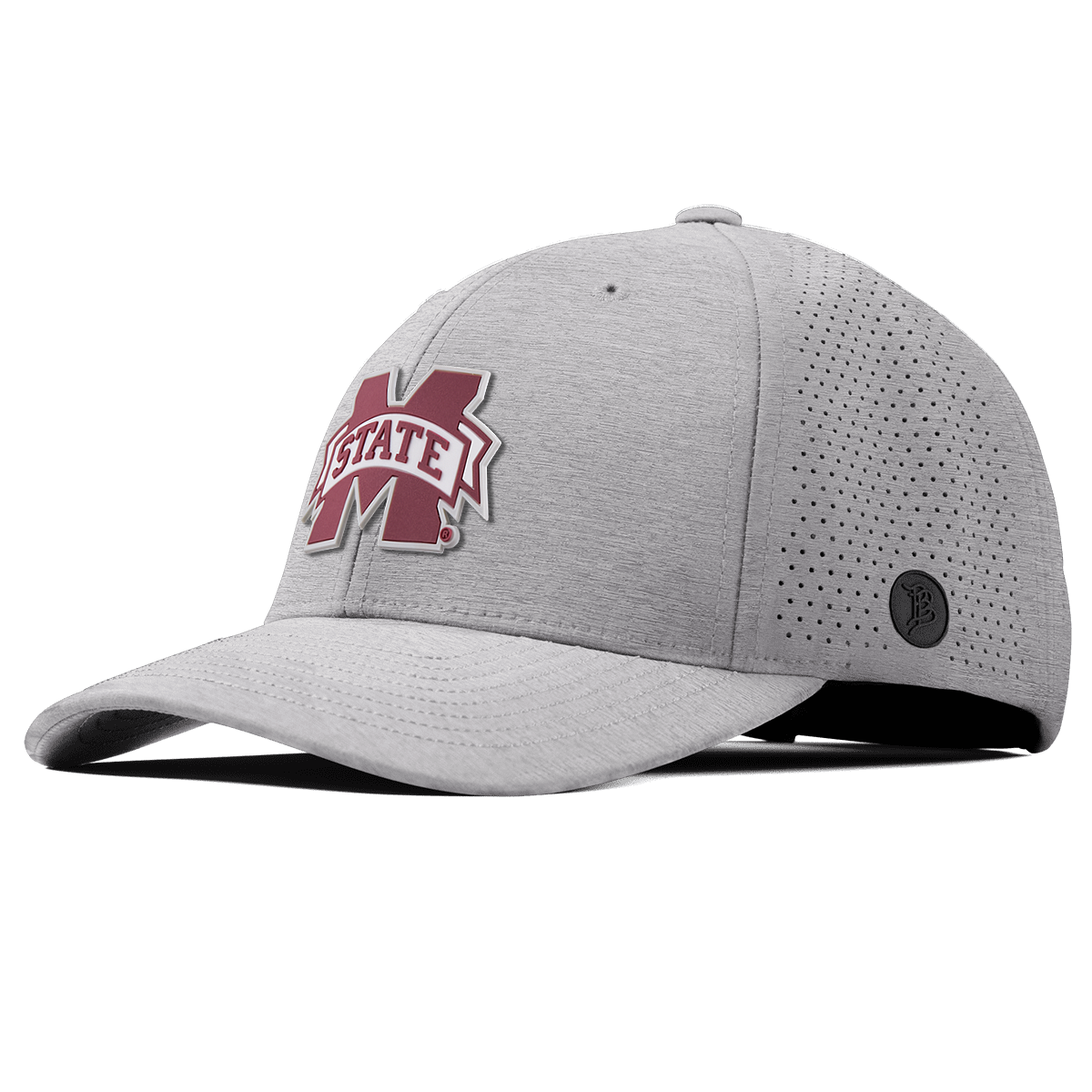 Mississippi State University "Mississippi State Team Logo" Curved Elite Heather Gray