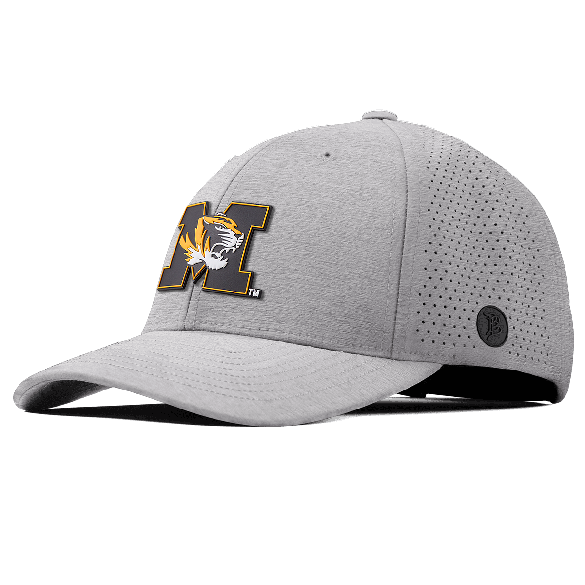 University of Missouri "Missouri M Team Logo" Curved Elite Heather Gray