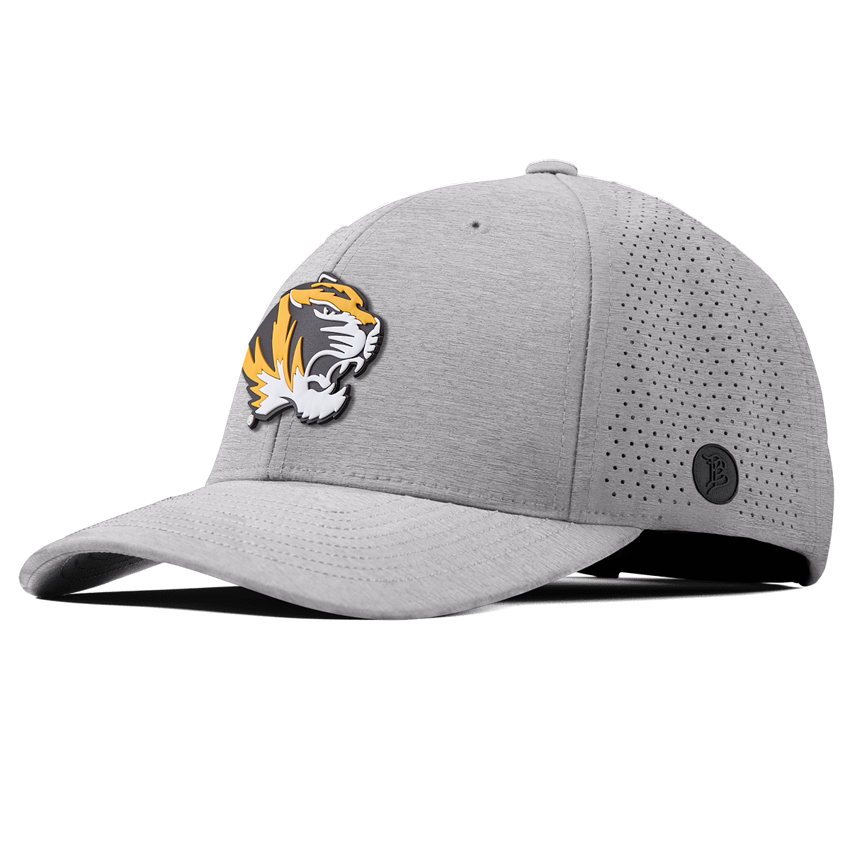 University of Missouri "Missouri Tigers Team Logo" Curved Elite Heather Gray