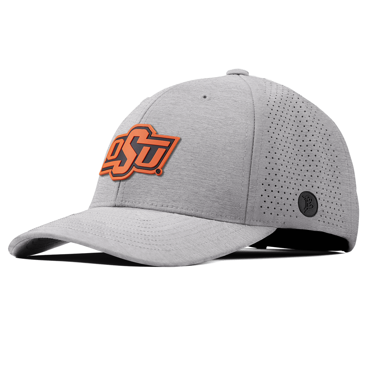 Oklahoma State University "OSU Team Logo" Elite Curved Heather Gray