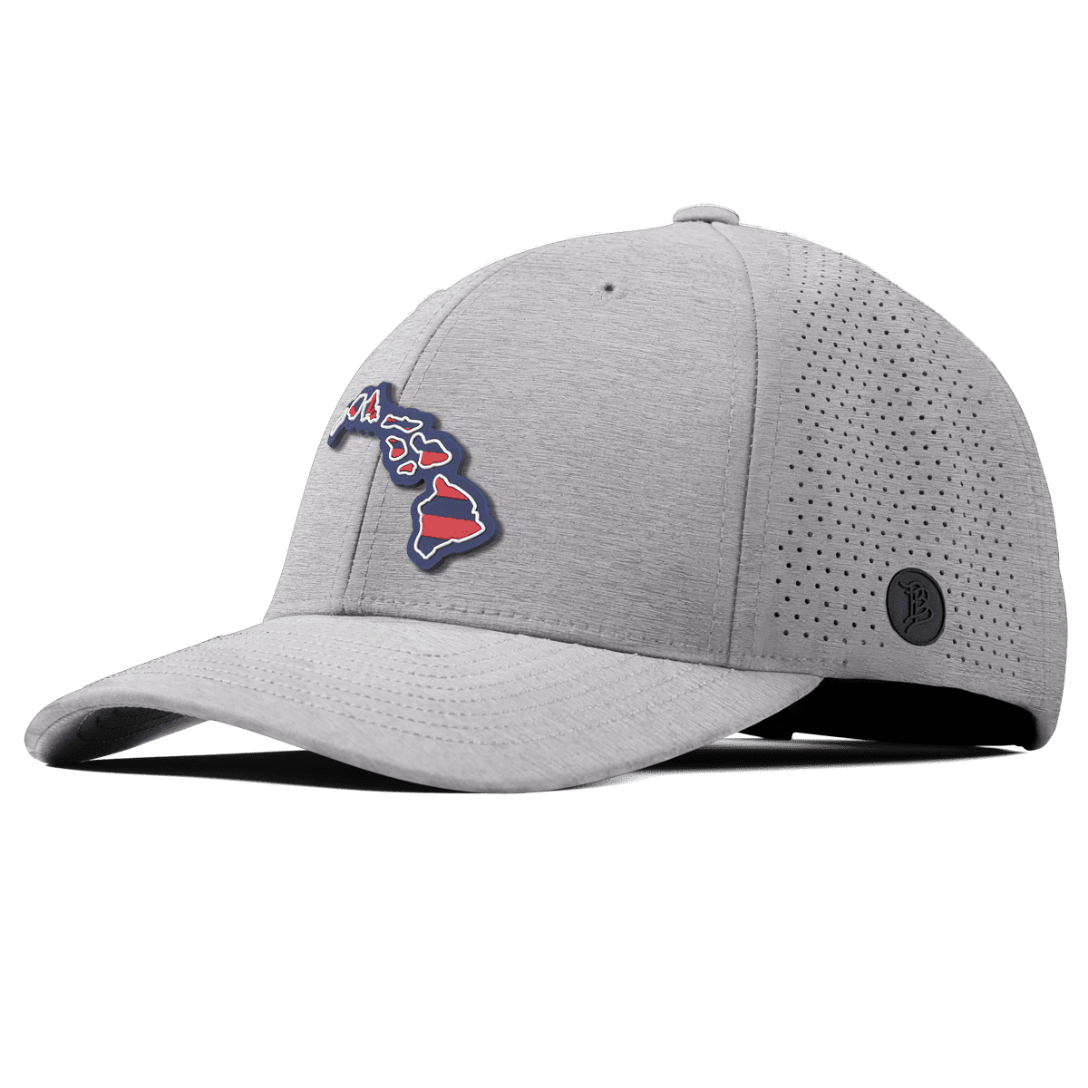 Hawaii Patriot Series Elite Curved Heather Gray 