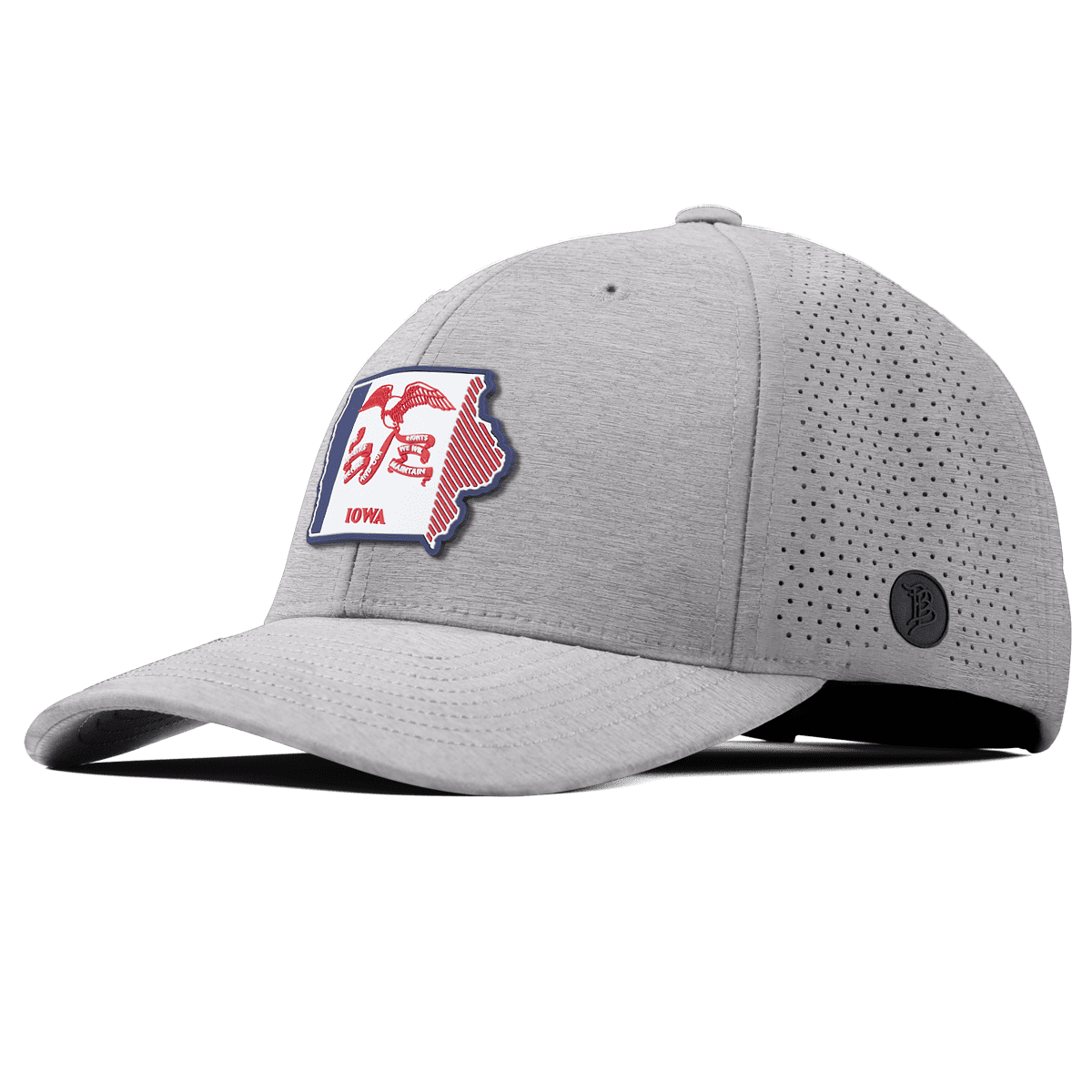 Iowa Patriot Series Elite Curved Heather Gray 