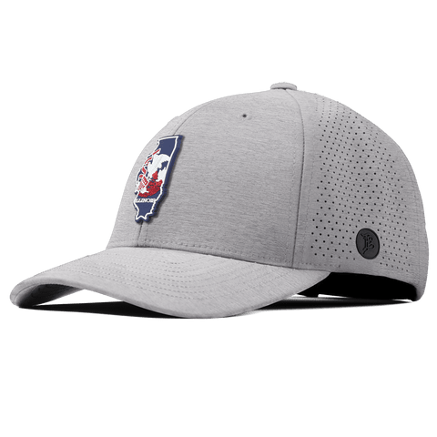 Illinois Patriot Series Elite Curved Heather Gray 