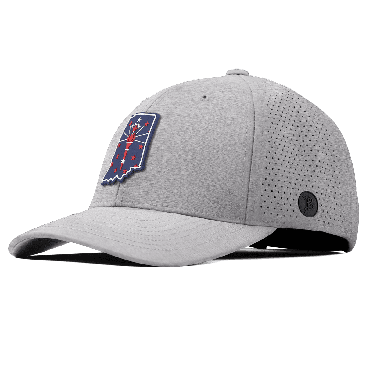 Indiana Patriot Series Elite Curved Heather Gray 