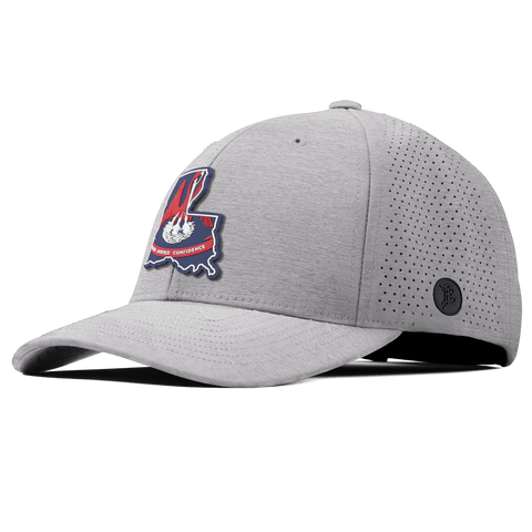 Louisiana Patriot Series Elite Curved Heather Gray 