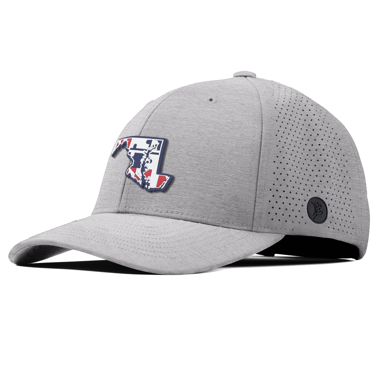 Maryland Patriot Series Elite Curved Heather Gray 