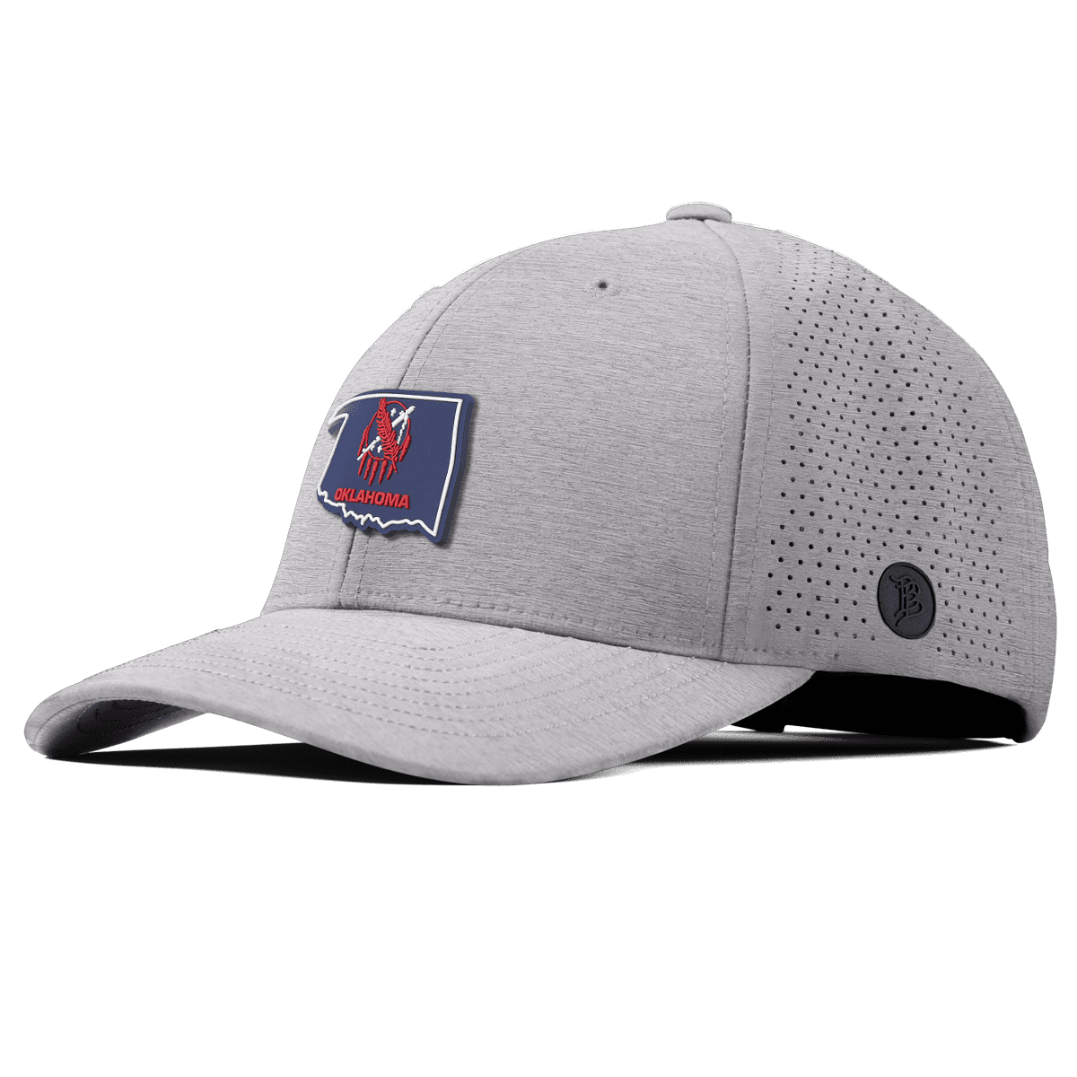 Oklahoma Patriot Series Elite Curved Heather Gray 