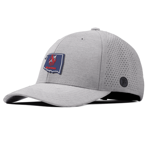 Oklahoma Patriot Series Elite Curved Heather Gray 