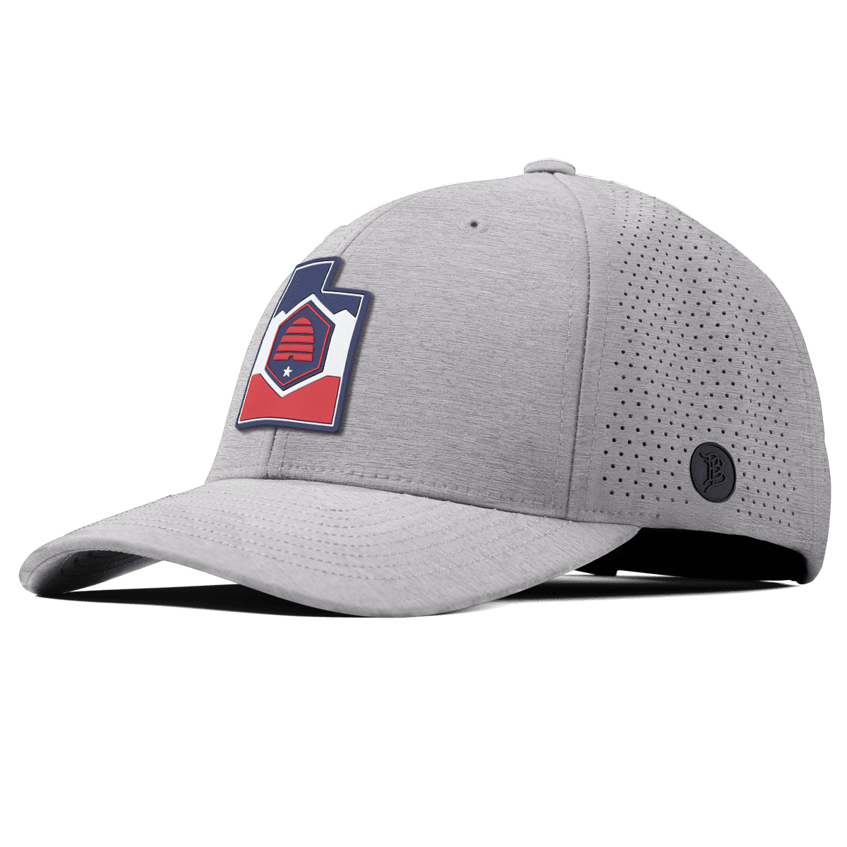 Utah Patriot Series Elite Curved Heather Gray 