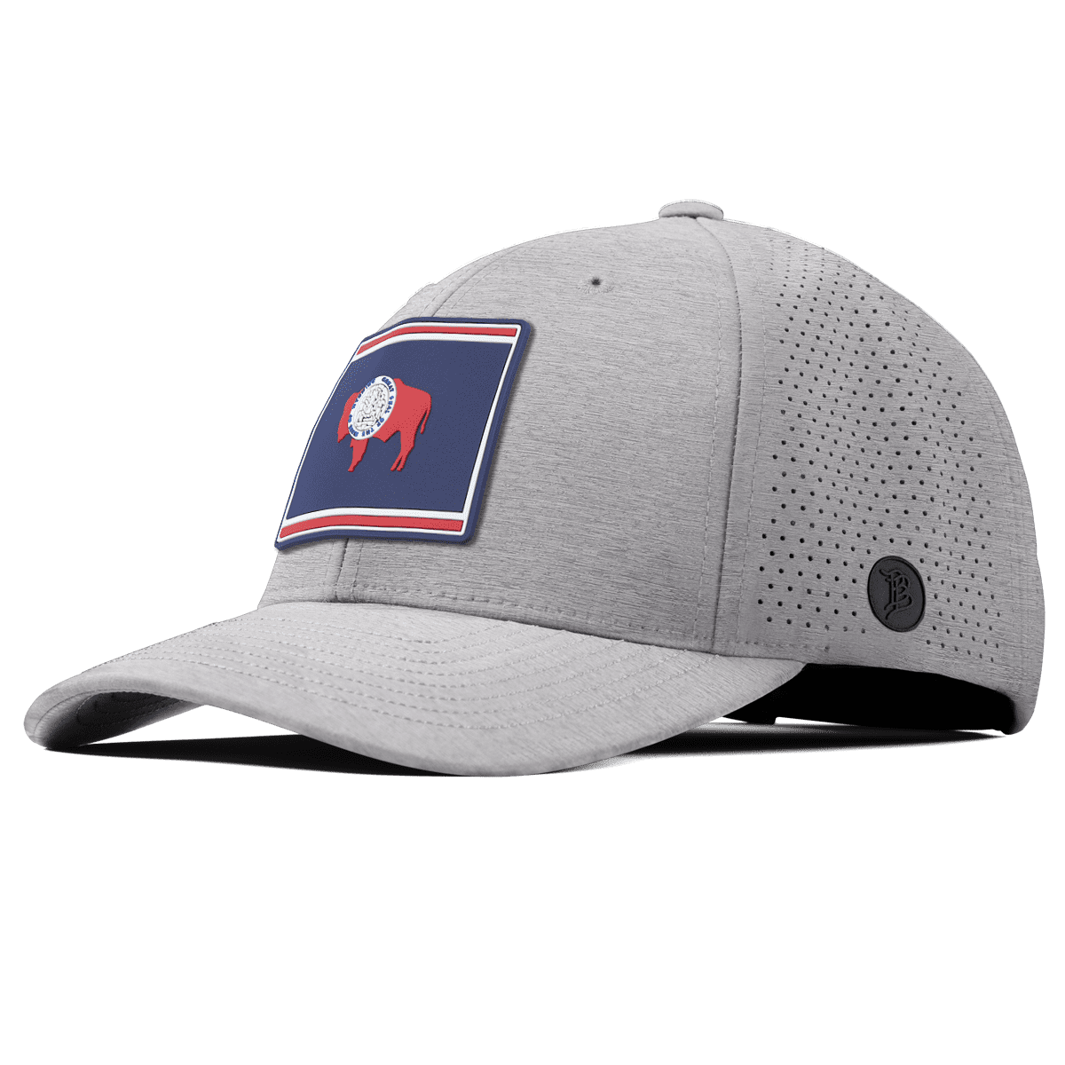 Wyoming Patriot Series Elite Curved Heather Gray 