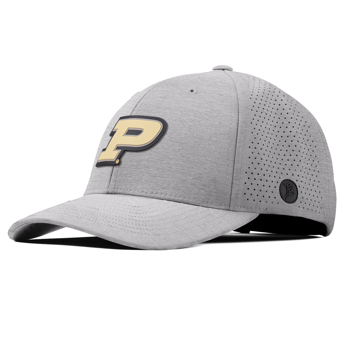 Purdue University "Purdue Block" Curved Elite Heather Gray