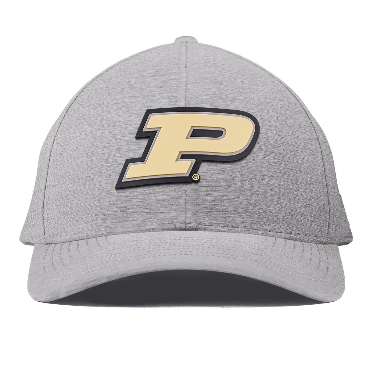 Purdue University "Purdue Block" Curved Elite Heather Gray