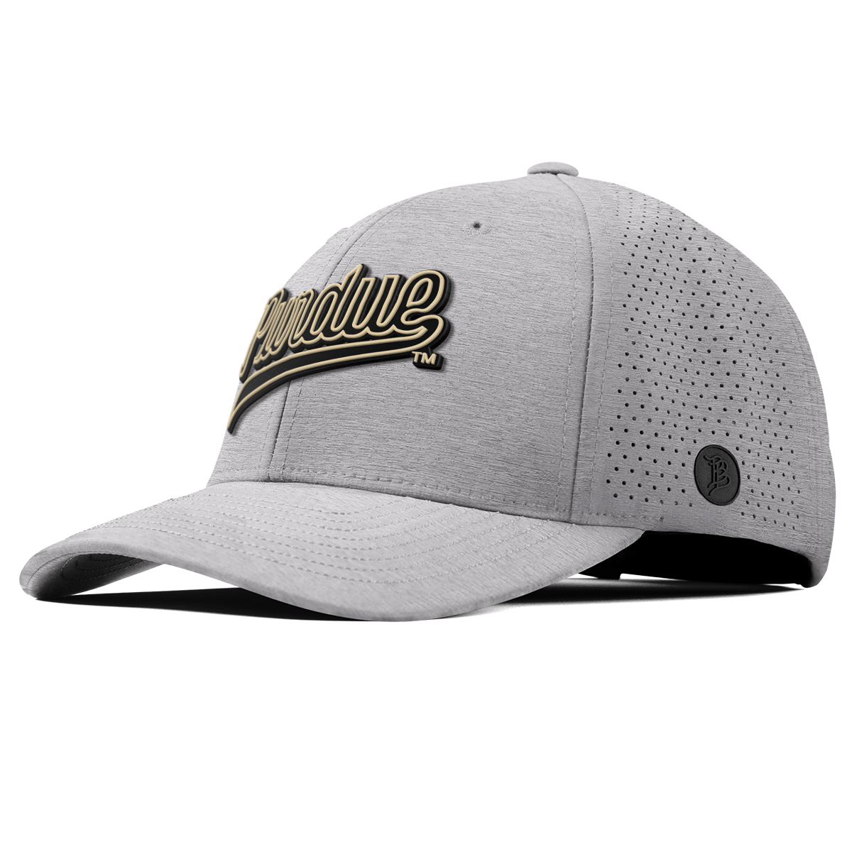 Purdue University "Purdue Script" Curved Elite Heather Gray