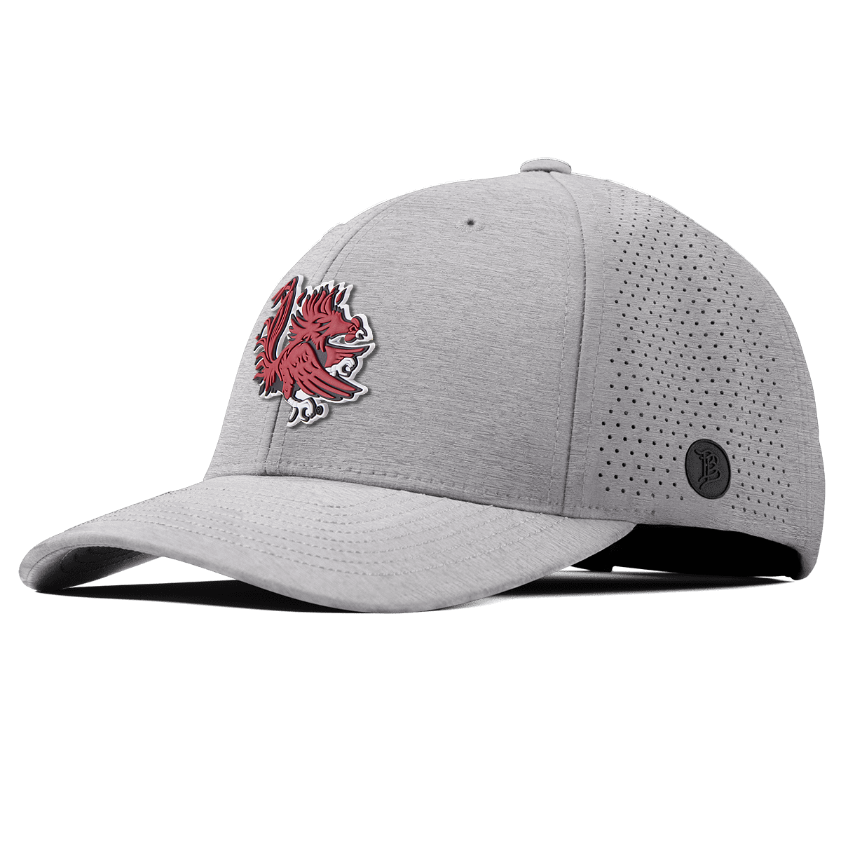 University of South Carolina "Sir Big Spur Logo" Elite Curved Heather Gray