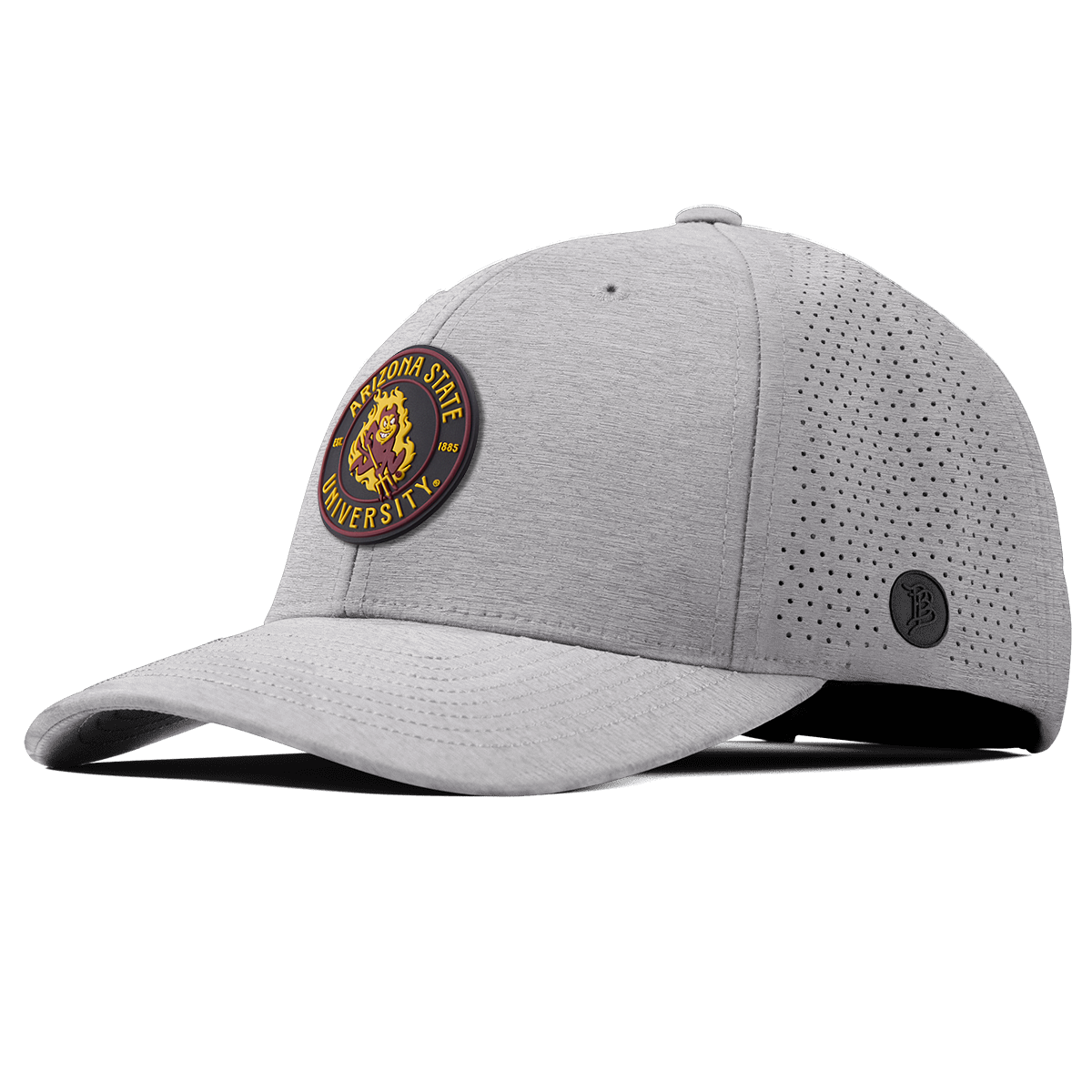Arizona State University "Sparky's Legacy Dark" Curved Elite Heather Gray