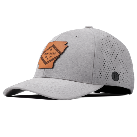 Arkansas 25 Elite Curved Heather Gray 