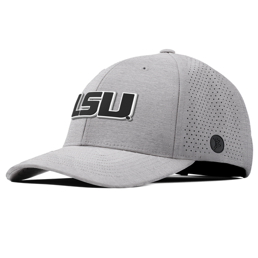 Louisiana State University "Vintage LSU Block" Curved Elite Heather Gray