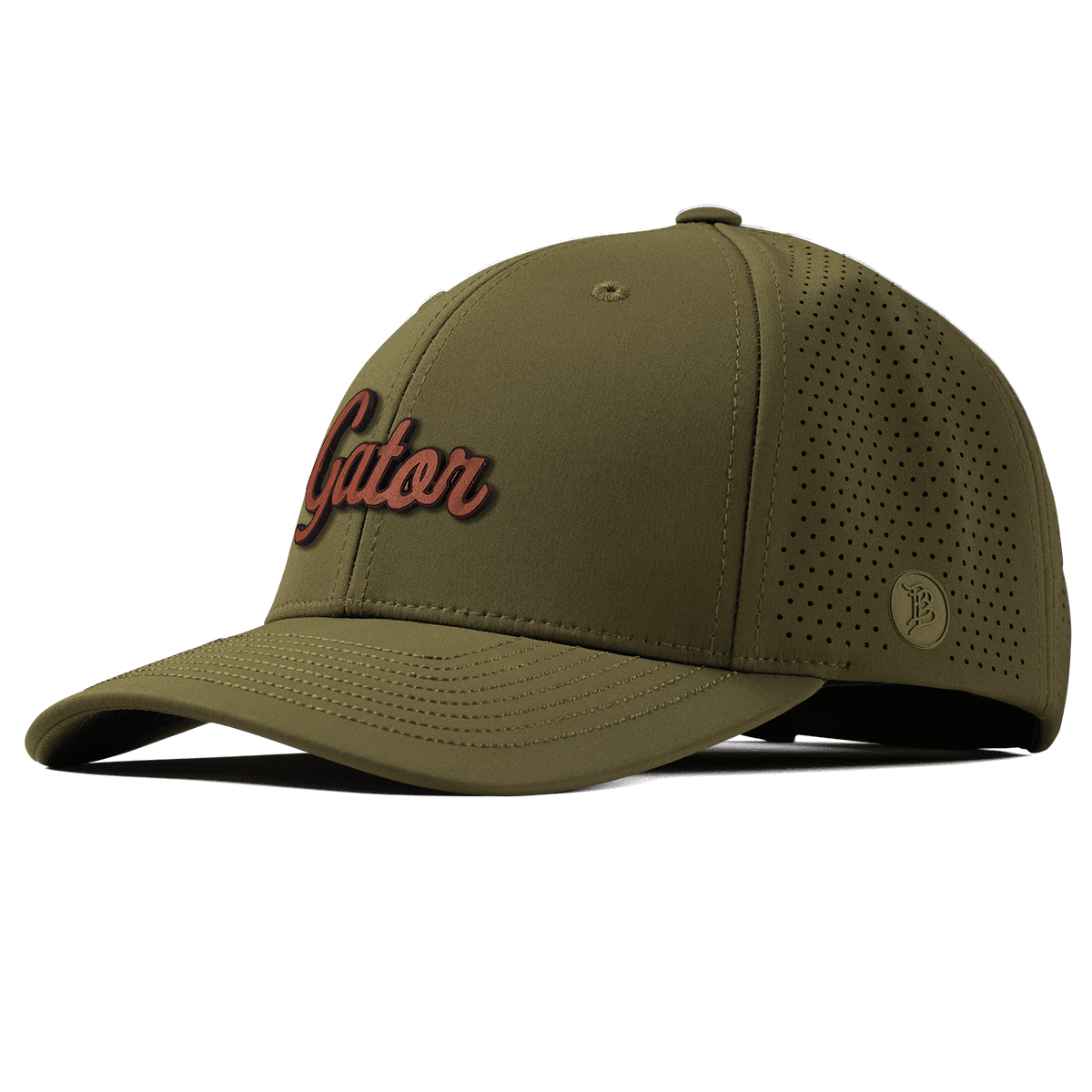 Gator Script Tan Elite Curved Loden