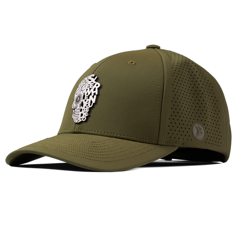 Sleep When You're Dead Skull Elite Curved Loden