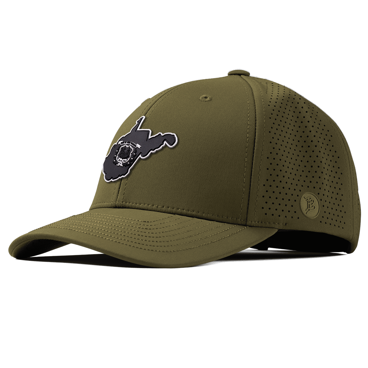 West Virginia Vintage Elite Curved Loden