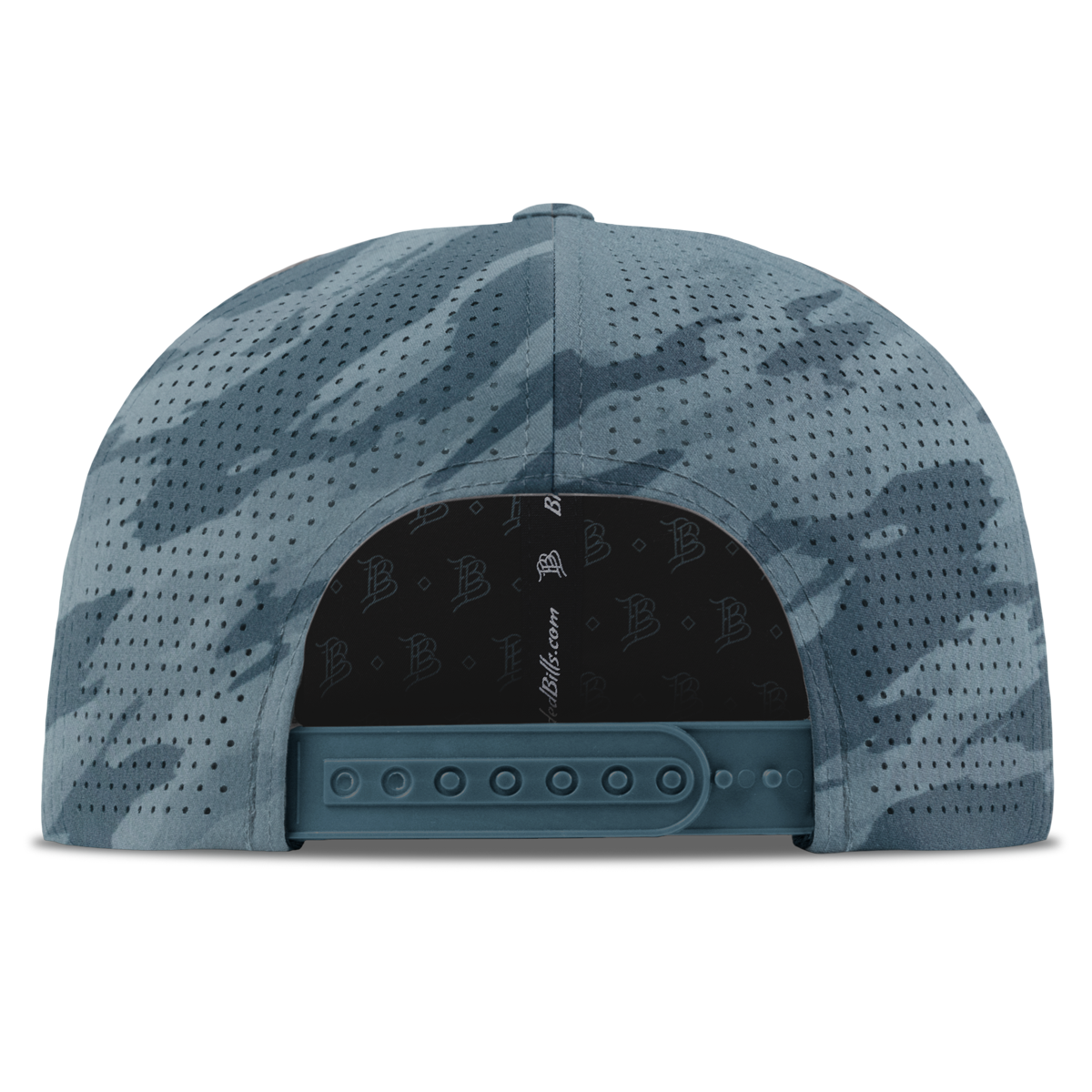 Threaded Script Curved Elite Back Marine Camo